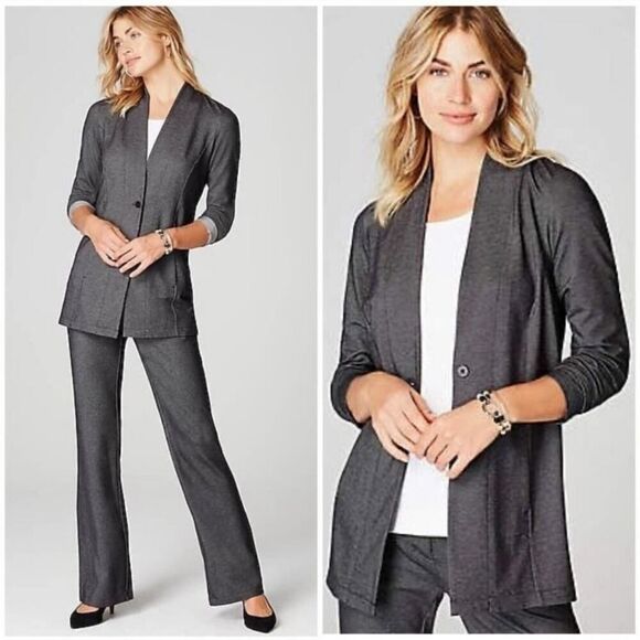 J. Jill Wearever Collection single button stretch jacket sz SP - Picture 1 of 10